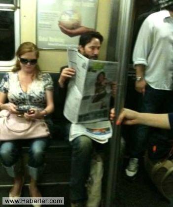 Məşhur aktyor metroda