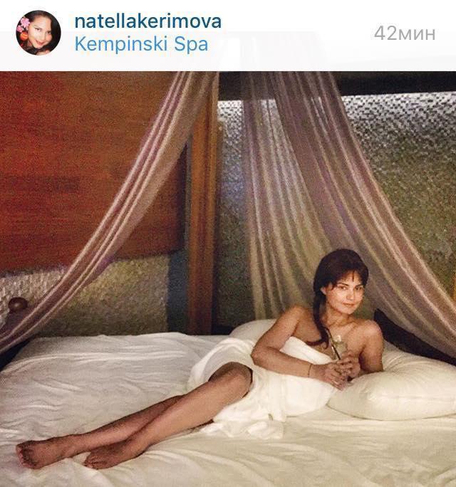 Natella yataqda şəklini paylaşdı