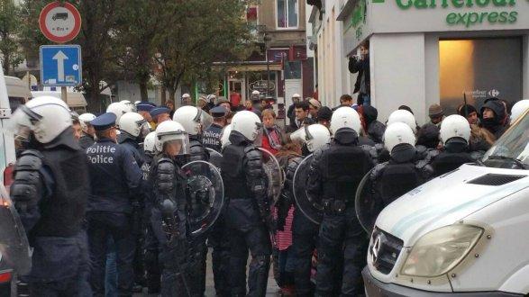 Полиция разогнала митинг в Брюсселе, 19 задержанных