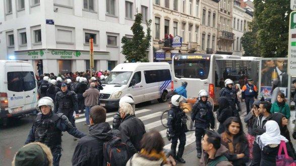 Полиция разогнала митинг в Брюсселе, 19 задержанных
