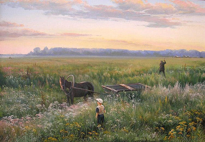 "Картинная галерея" Day.Az: Теплые деревенские пейзажи