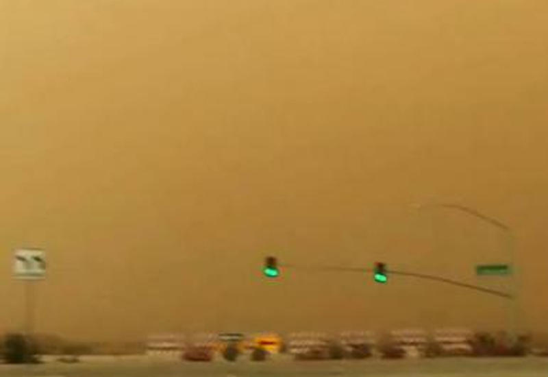 Сильнейшая песчаная буря в США