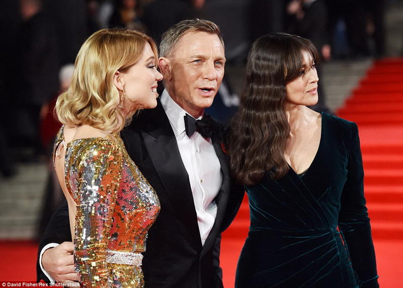 Моника Беллуччи и Леа Сейду на грандиозной премьере "007:Спектр"