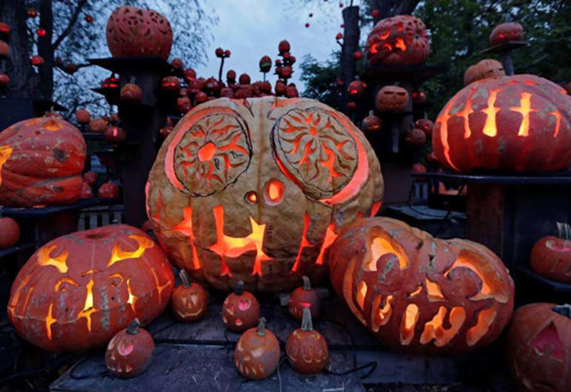 Огромная тыква создала пробки на дорогах