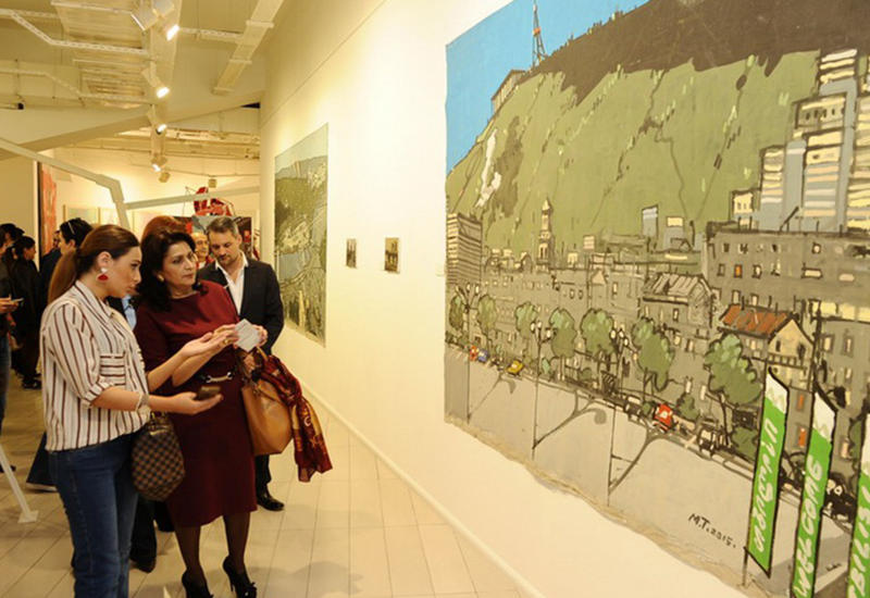 В Баку проходит выставка известного грузинского художника