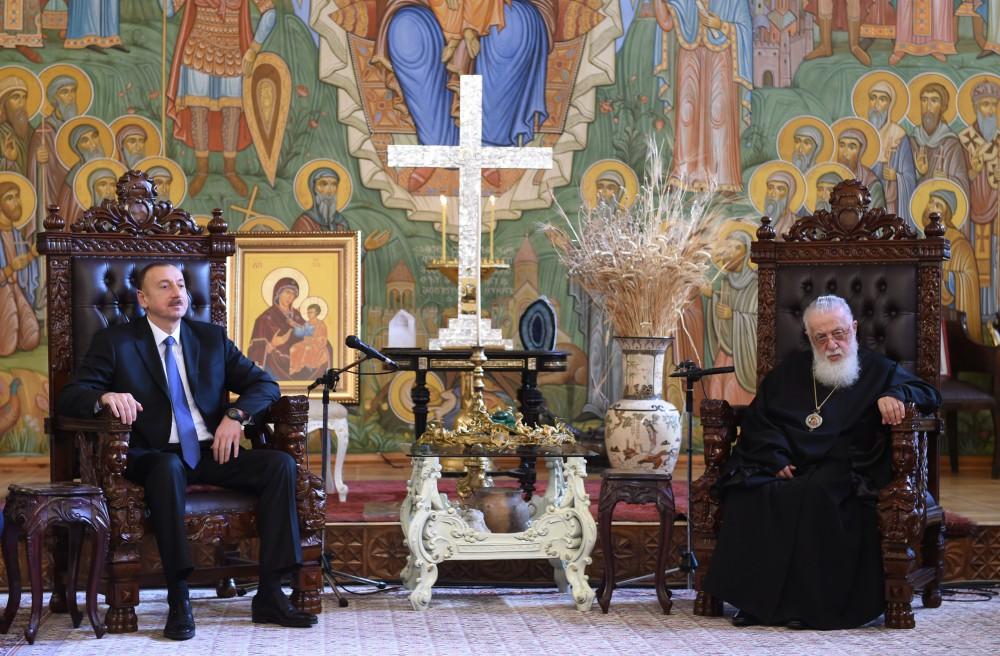 Президент Ильхам Алиев встретился с экс-премьером Грузии