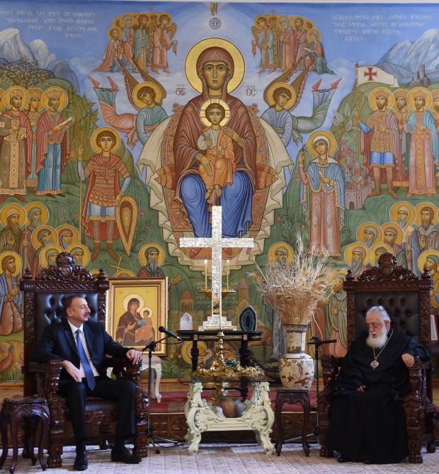Президент Ильхам Алиев встретился с экс-премьером Грузии