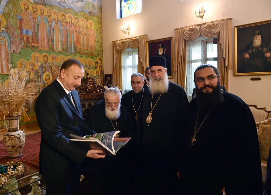 Президент Ильхам Алиев встретился с экс-премьером Грузии