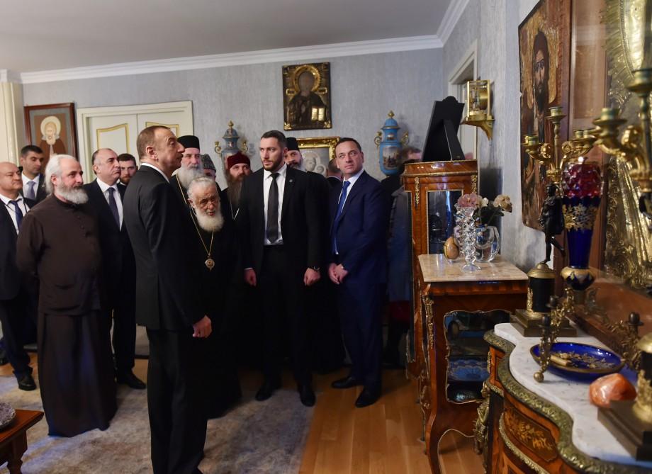 Президент Ильхам Алиев встретился с экс-премьером Грузии