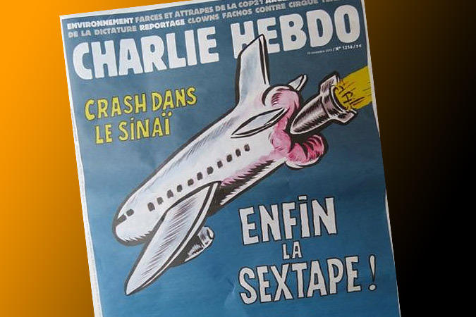 Charlie Hebdo снова глумится над крушением A-321 в Египте