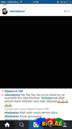 Məşhurlar oğlunu itirən Afaqa belə başsağlığı verdilər