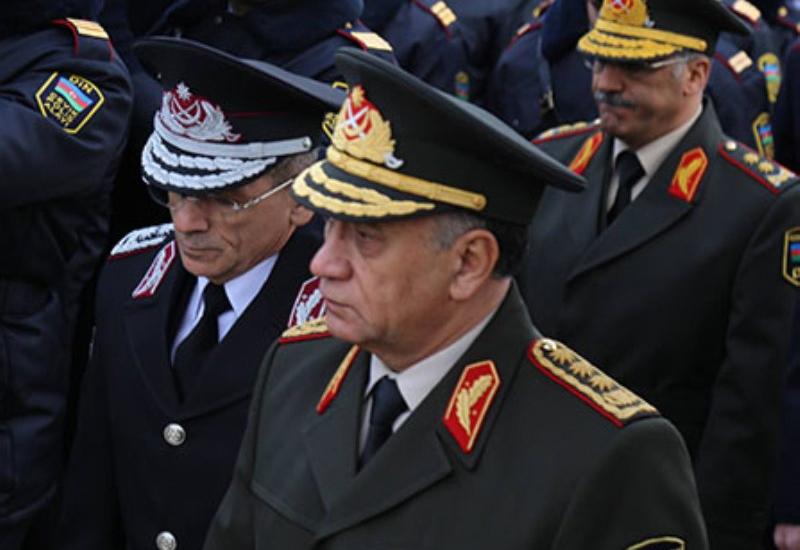 Ramil Usubov, Mədət Quliyev və Zakir Qaralov polislərin dəfn mərasimində