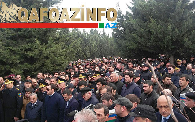 Ramil Usubov, Mədət Quliyev və Zakir Qaralov polislərin dəfn mərasimində