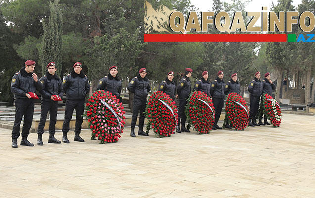 Ramil Usubov, Mədət Quliyev və Zakir Qaralov polislərin dəfn mərasimində