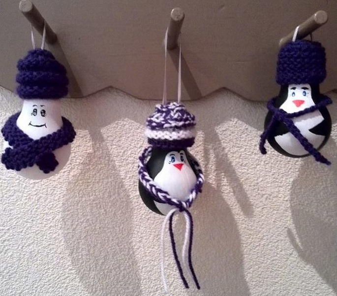 Новогодние украшения из лампочек - попробуйте и вы