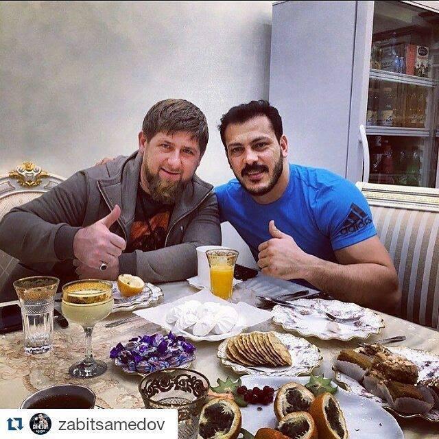 Zabit Səmədov Ramzan Kadırovla şam yeməyində