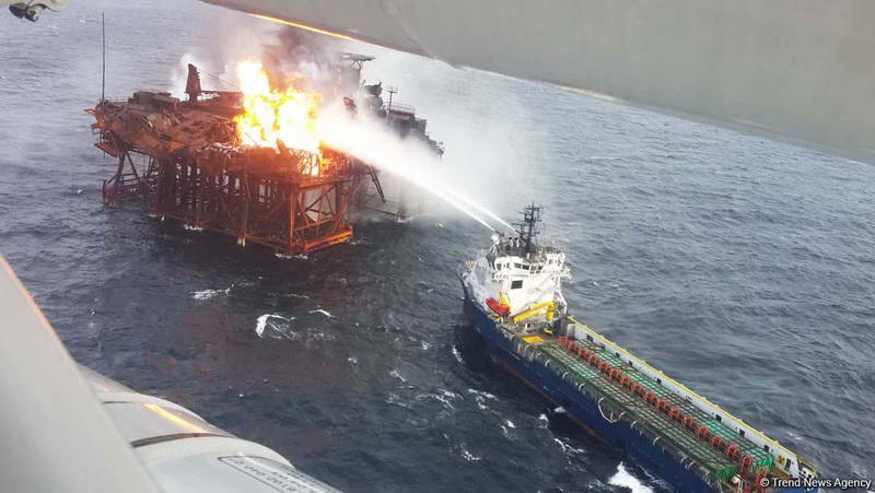 "Günəşli" yatağında yanğın hələ sönməyib