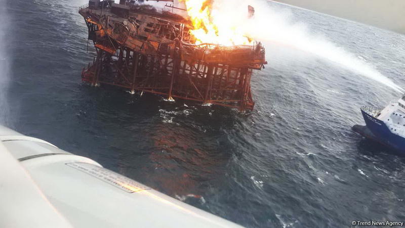 "Günəşli" yatağında yanğın hələ sönməyib