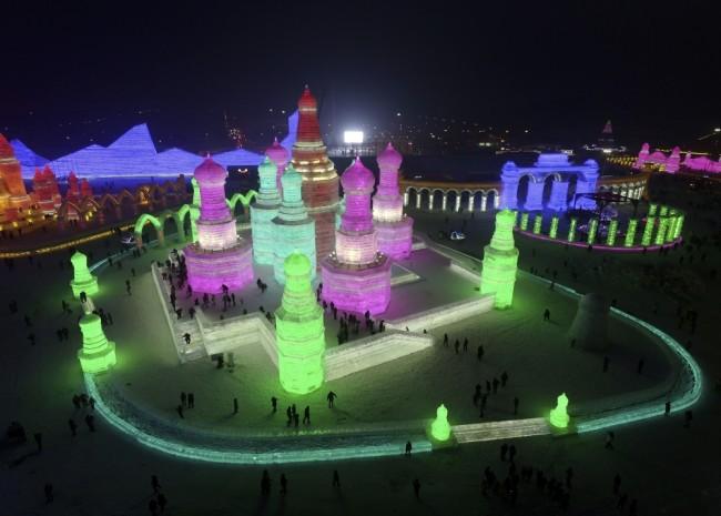 Ледяное великолепие в Китае