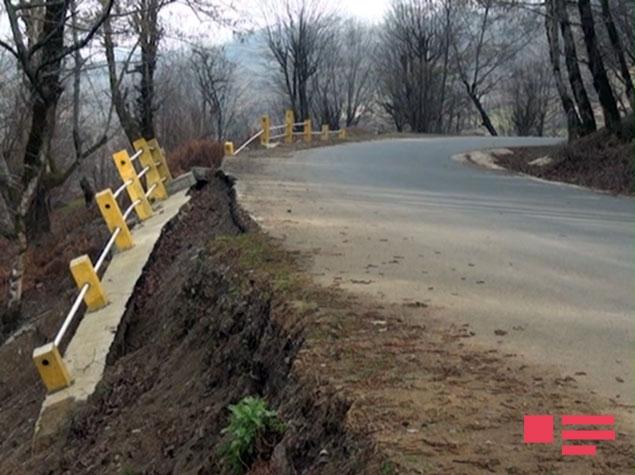 Astarada dağ yolu sürüşdü