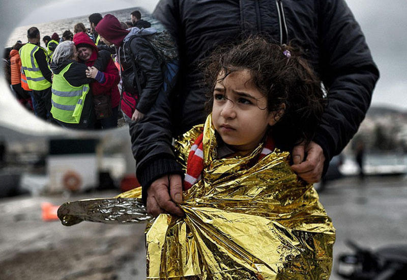 Bu adaya miqrantlar sel kimi axışır