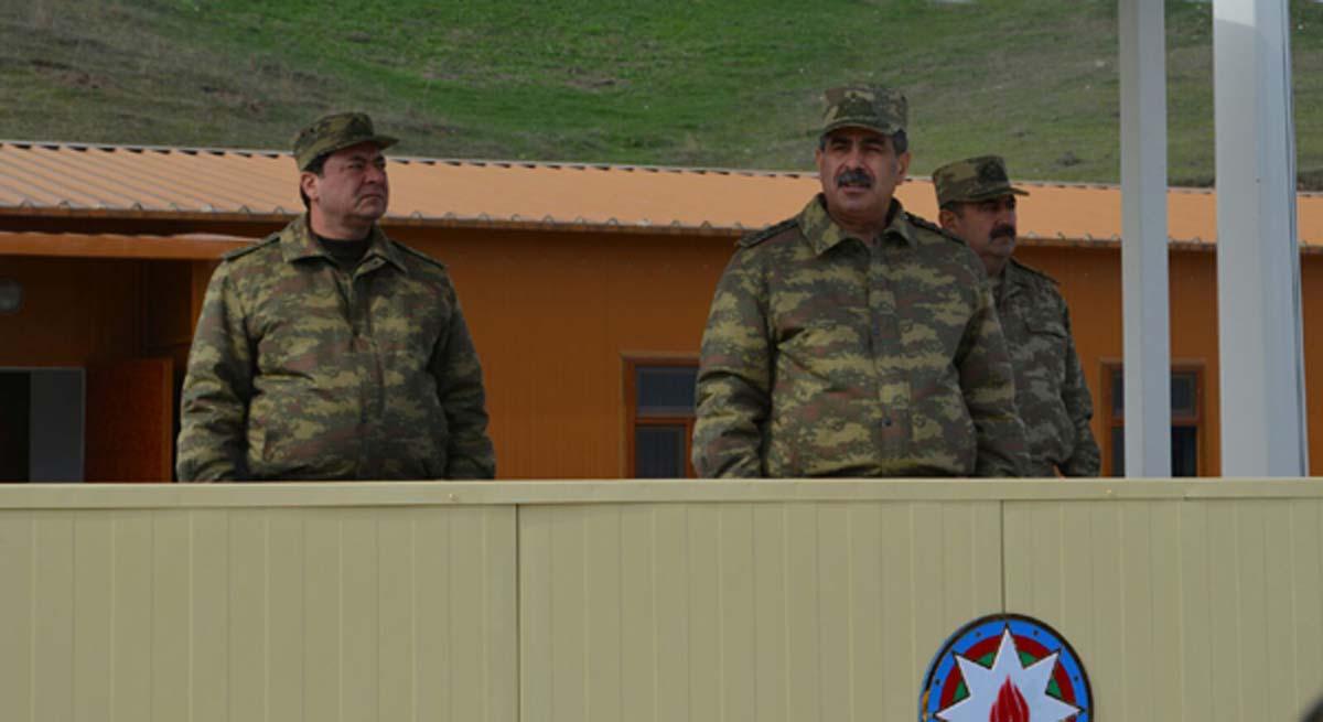В прифронтовой зоне состоялось открытие новых военных объектов ВС Азербайджана