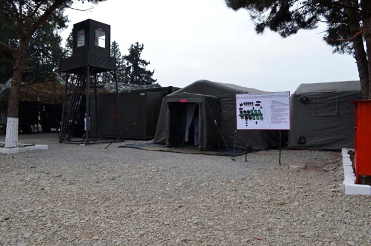 В прифронтовой зоне состоялось открытие новых военных объектов ВС Азербайджана