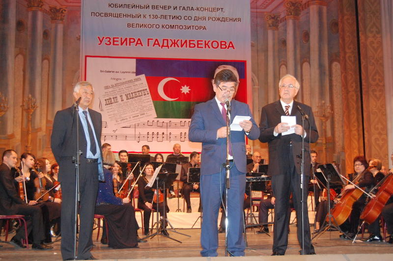 Bişkekdə Üzeyir Hacıbəyovun 130 illik yubileyi ilə bağlı möhtəşəm gecə keçirilib