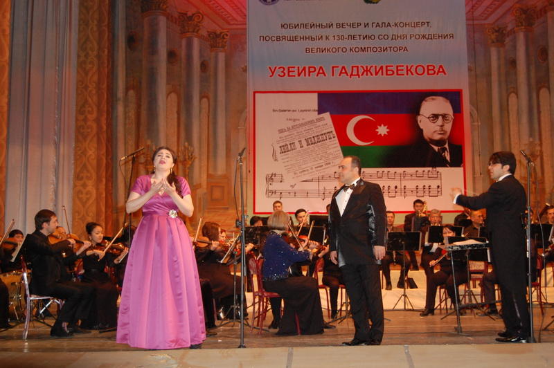 Bişkekdə Üzeyir Hacıbəyovun 130 illik yubileyi ilə bağlı möhtəşəm gecə keçirilib