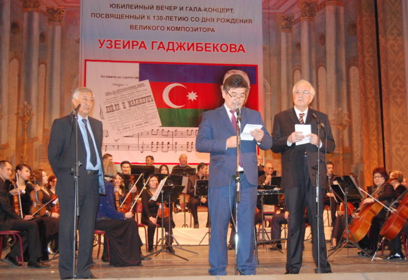 Bişkekdə Üzeyir Hacıbəyovun 130 illik yubileyi ilə bağlı möhtəşəm gecə keçirilib