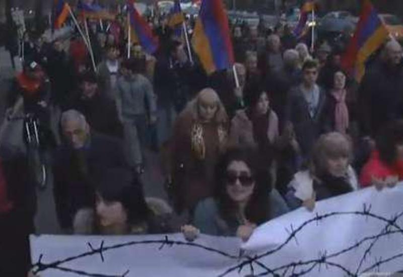 В Ереване вновь акции протеста