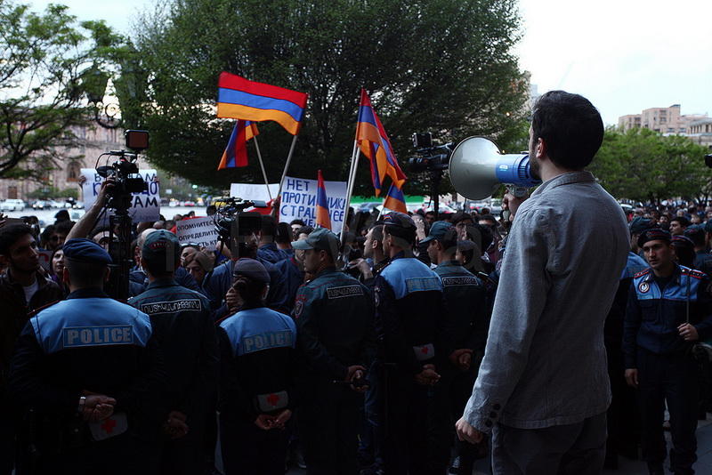 Антироссийский митинг в Ереване