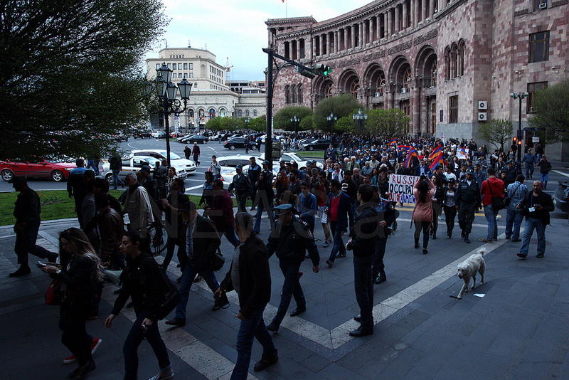 Антироссийский митинг в Ереване