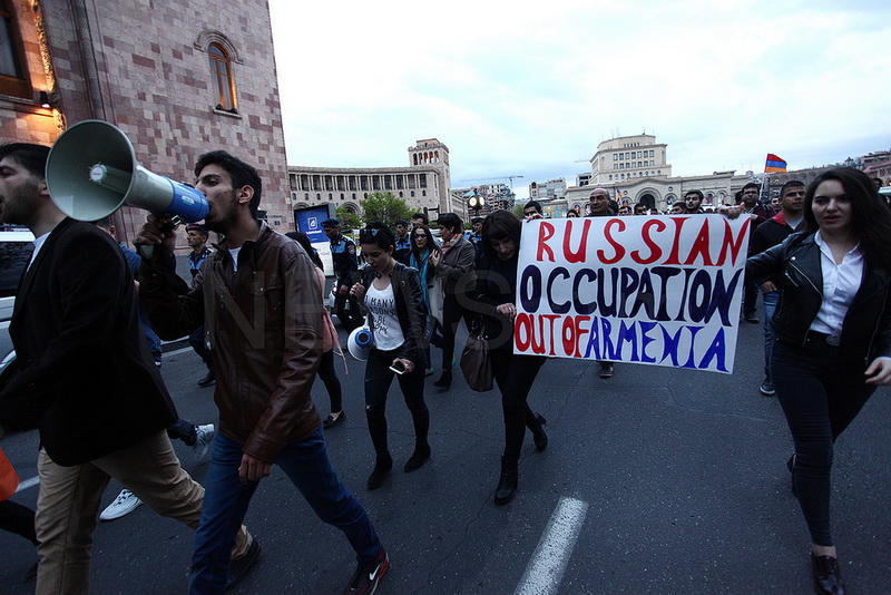 Антироссийский митинг в Ереване