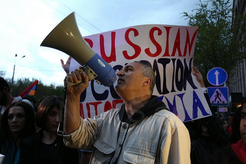 Антироссийский митинг в Ереване
