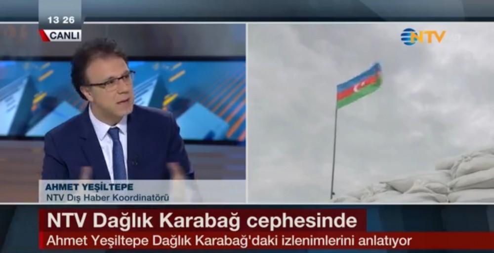 Турецкий канал NTV подготовил репортаж с освобожденных азербайджанской армией территорий