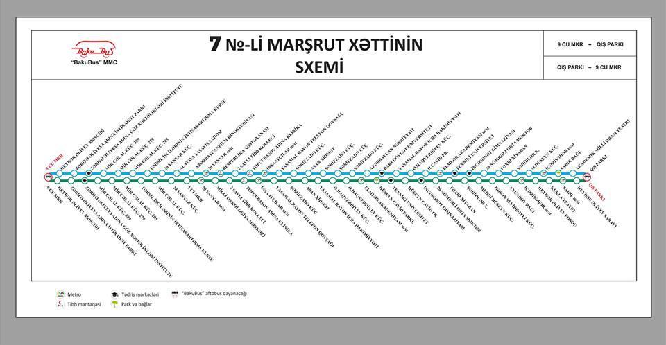 Yeni marşrut xəttinin hərəkət trayektoriyası açıqlandı
