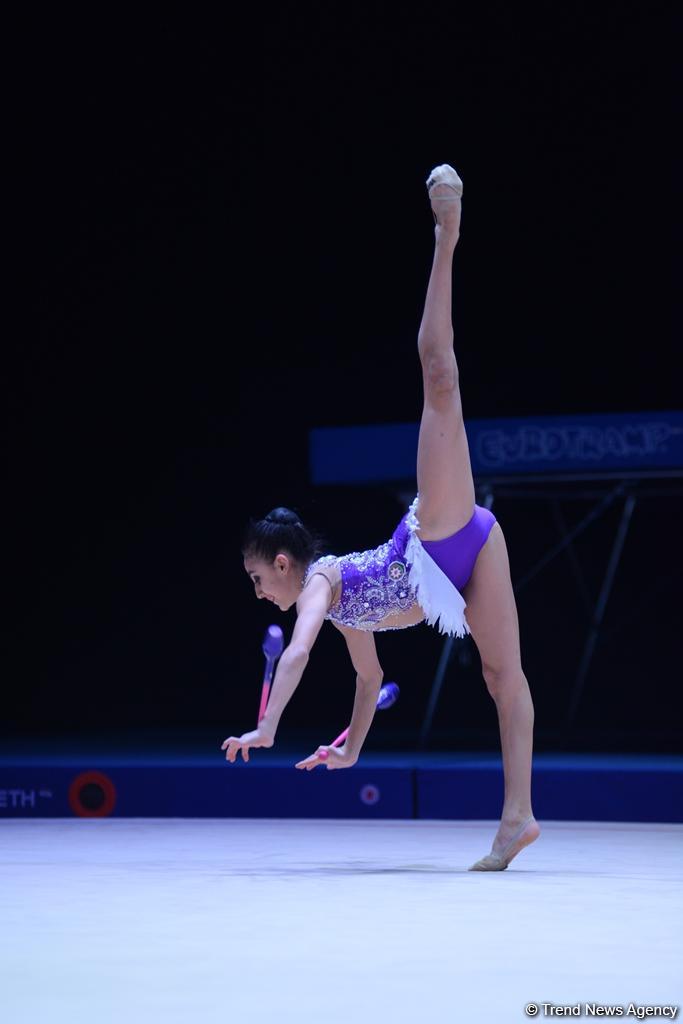 Завершился первый день соревнований XXIII Чемпионата Азербайджана по художественной гимнастике