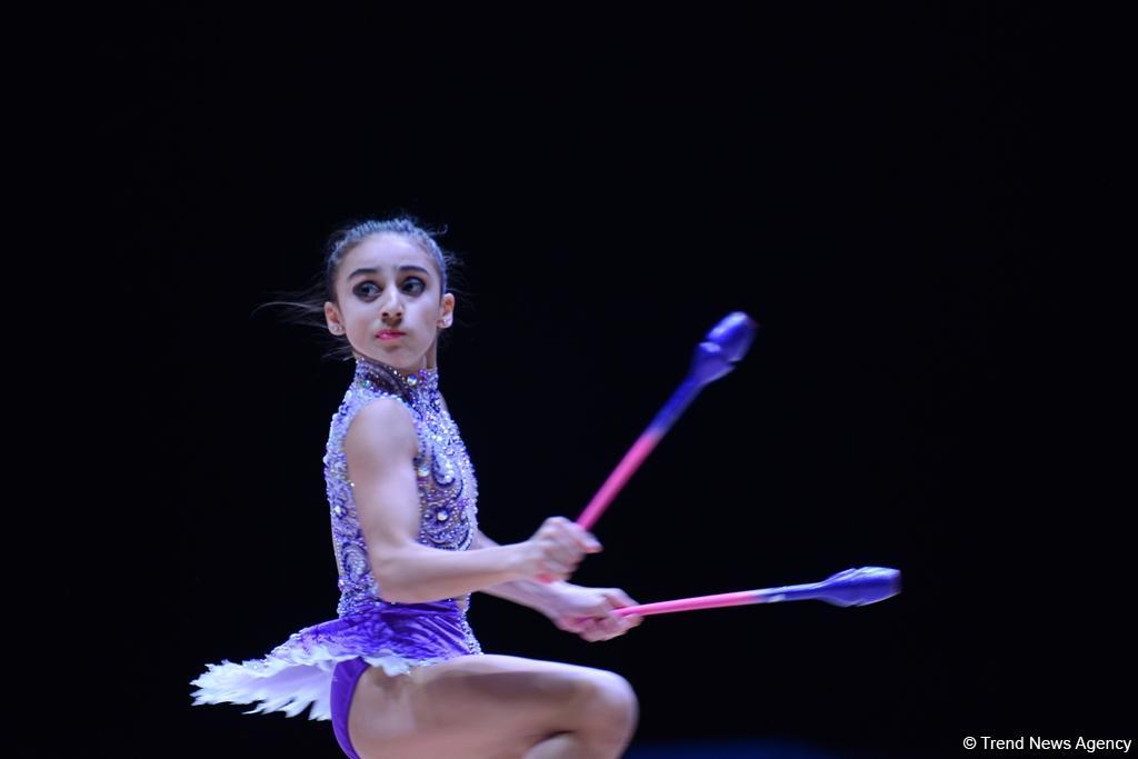 Завершился первый день соревнований XXIII Чемпионата Азербайджана по художественной гимнастике