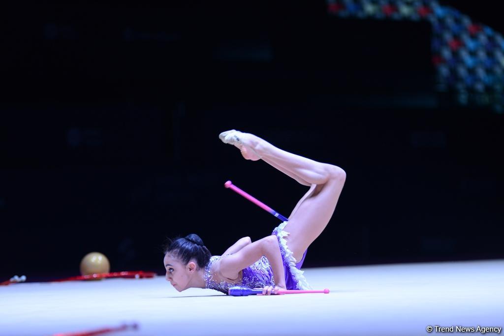 Завершился первый день соревнований XXIII Чемпионата Азербайджана по художественной гимнастике