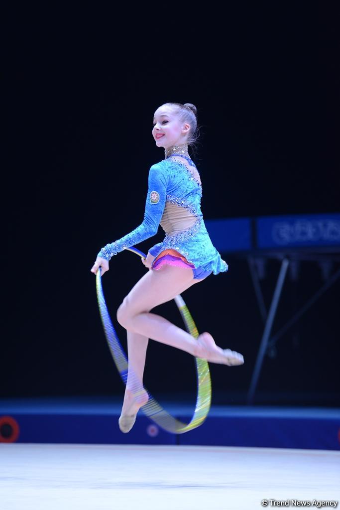 Завершился первый день соревнований XXIII Чемпионата Азербайджана по художественной гимнастике