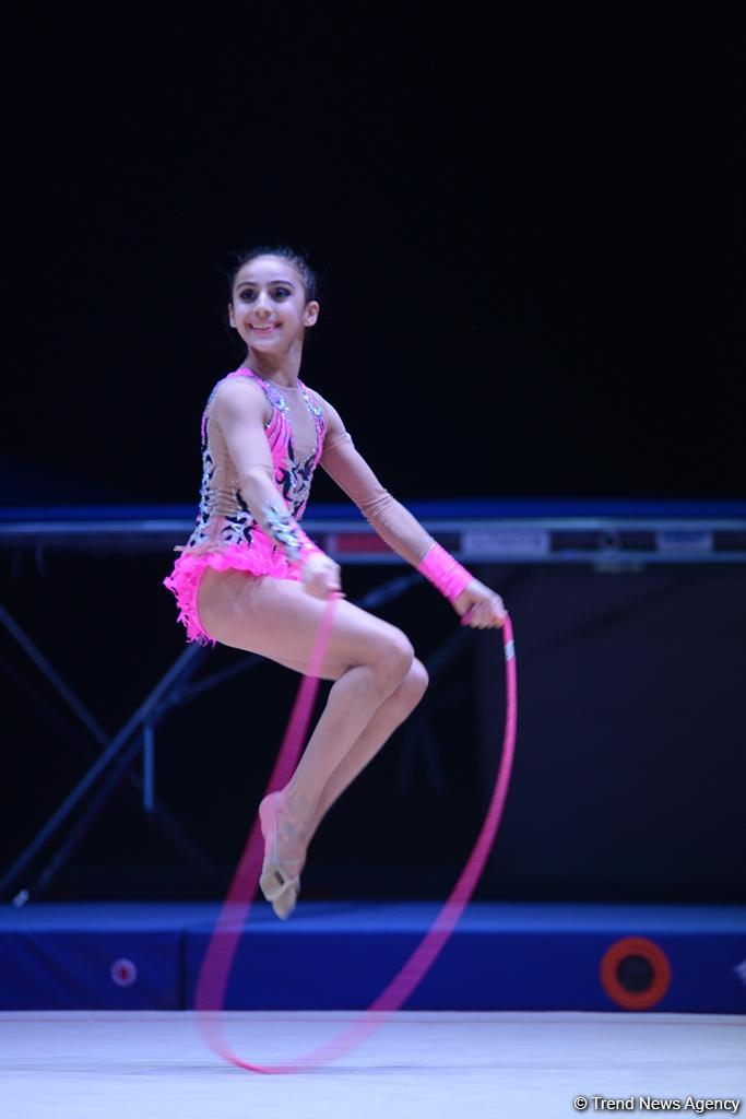 Завершился первый день соревнований XXIII Чемпионата Азербайджана по художественной гимнастике