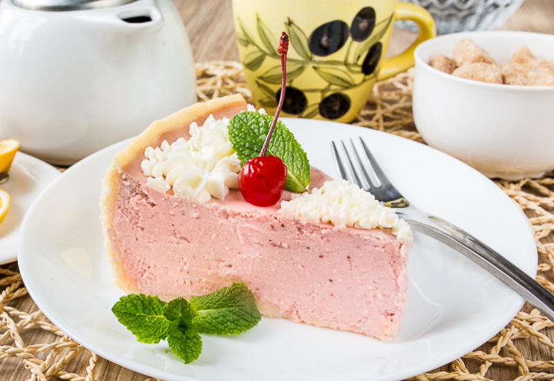 Клубничный творожник