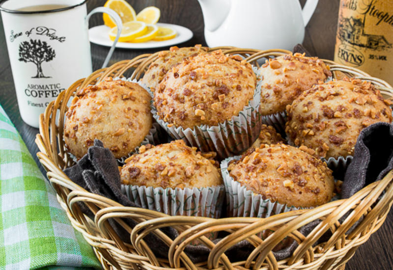 Бананово-арахисовые маффины