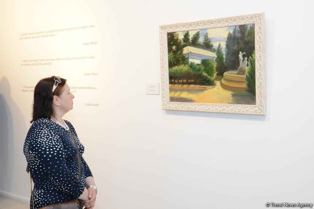 В Музее современного искусства состоялось торжественное открытие выставки выдающегося художника Гусейна Алиева "Пейзажи"