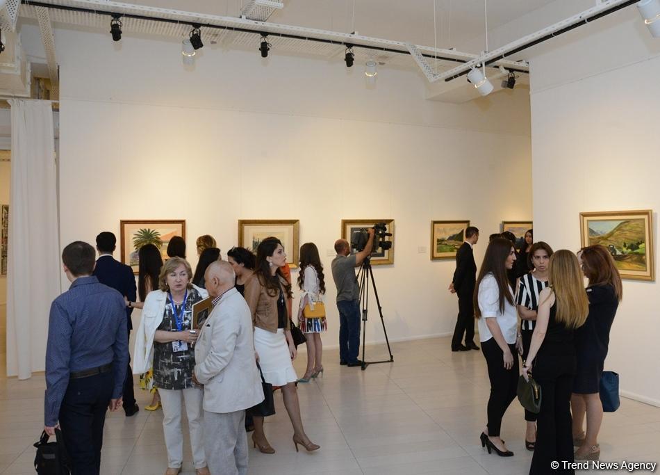 В Музее современного искусства состоялось торжественное открытие выставки выдающегося художника Гусейна Алиева "Пейзажи"