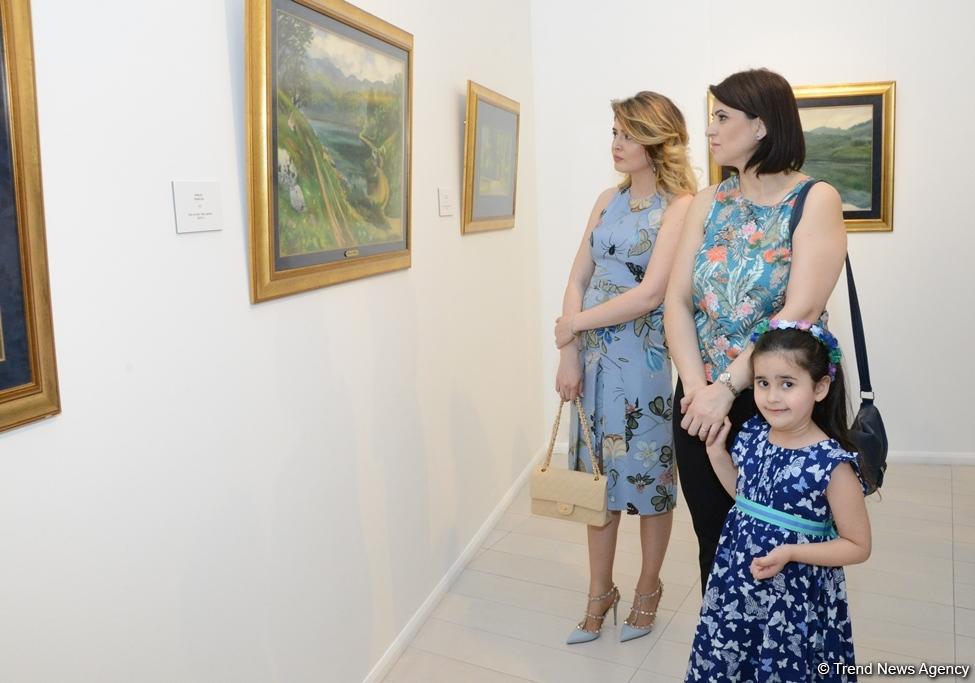 В Музее современного искусства состоялось торжественное открытие выставки выдающегося художника Гусейна Алиева "Пейзажи"