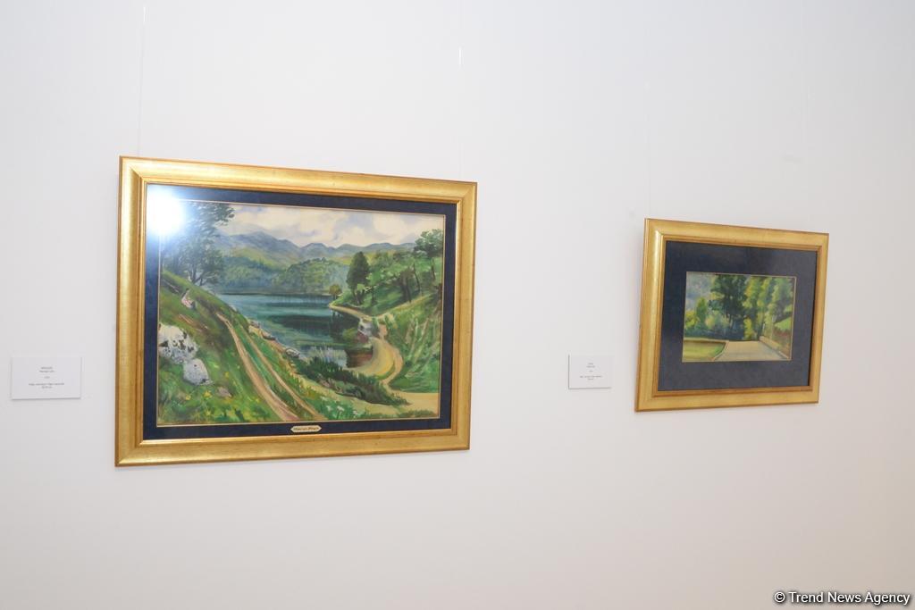 В Музее современного искусства состоялось торжественное открытие выставки выдающегося художника Гусейна Алиева "Пейзажи"