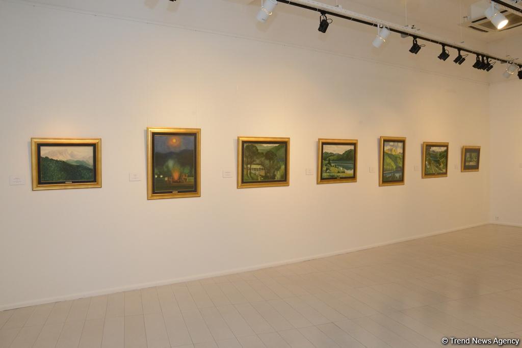 В Музее современного искусства состоялось торжественное открытие выставки выдающегося художника Гусейна Алиева "Пейзажи"