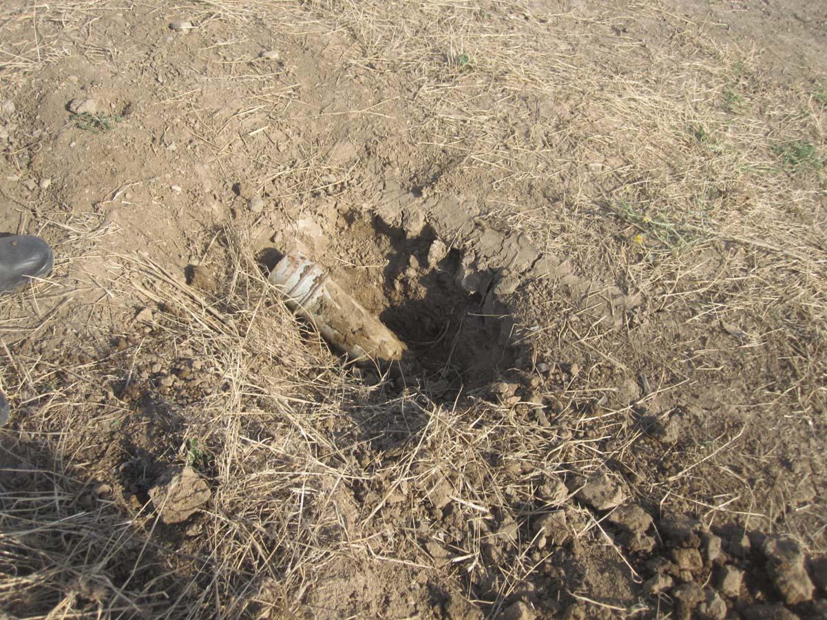 В прифронтовых районах обнаружены 5 неразорвавшихся боеприпасов